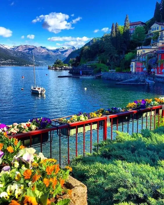 Varenna village on Lake Como